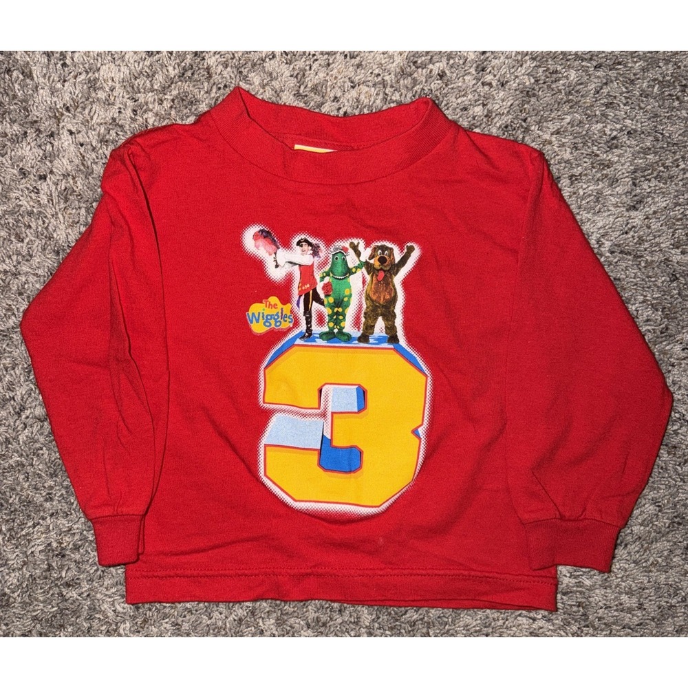 Vintage The Wiggles Shirt Red Size 3T Dorthy, Captain Feather Sword Wags #3 2003